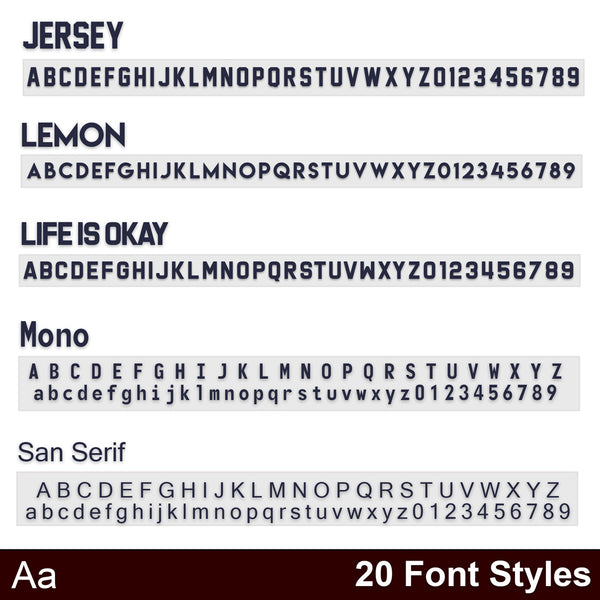 Arched Transport Name, Location, USDOT, MC & KYU Number Decal Sticker (2 Pack)