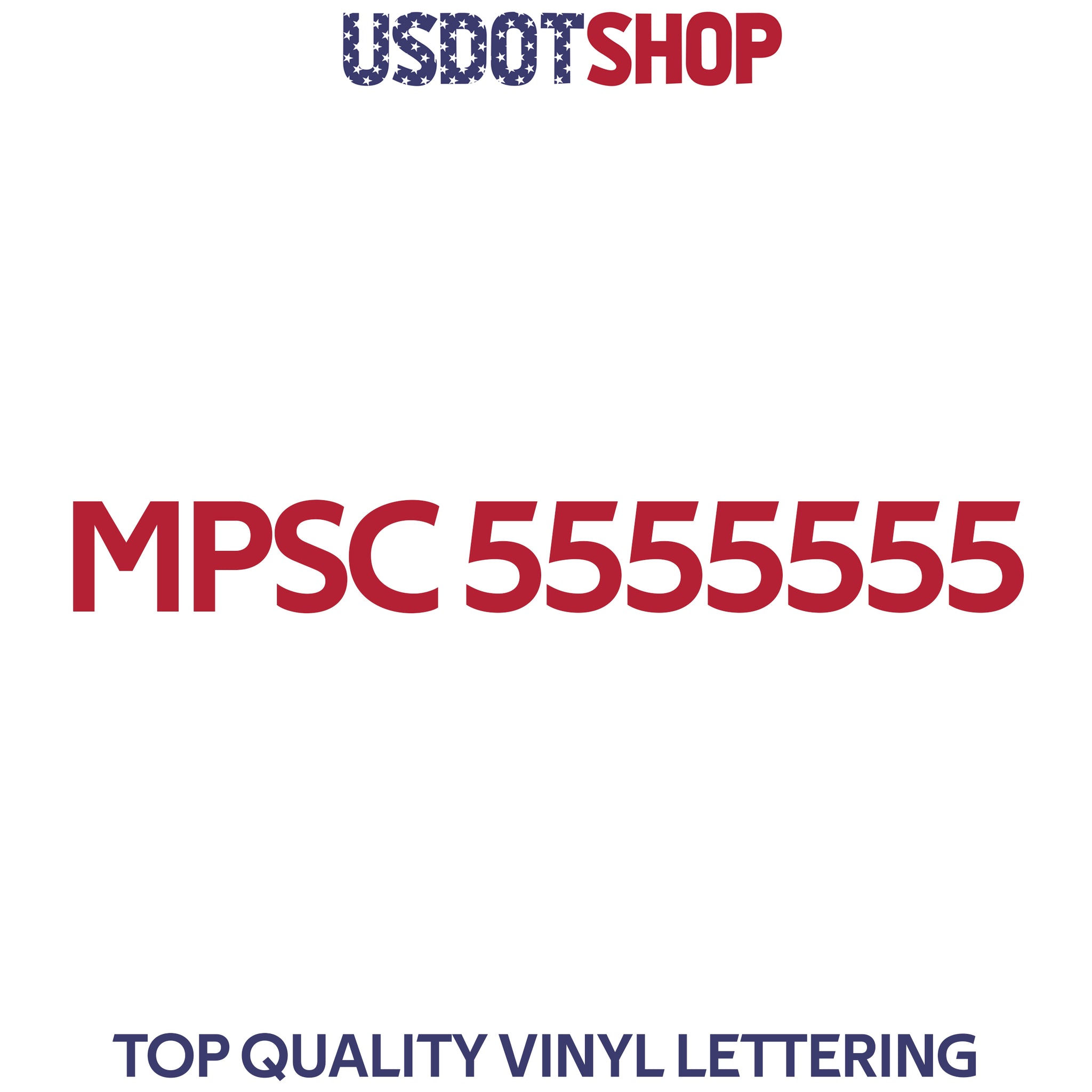 MPSC number decal