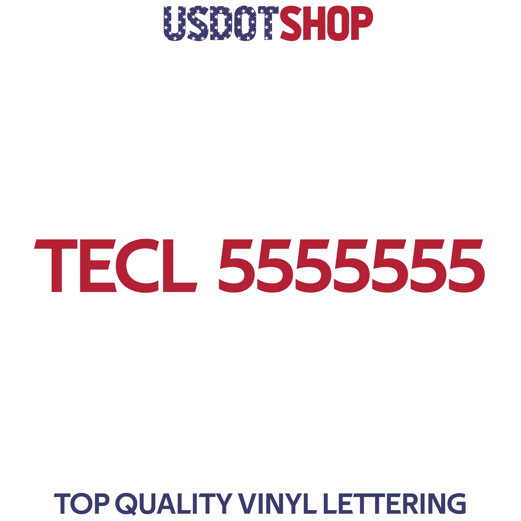 TECL number decal