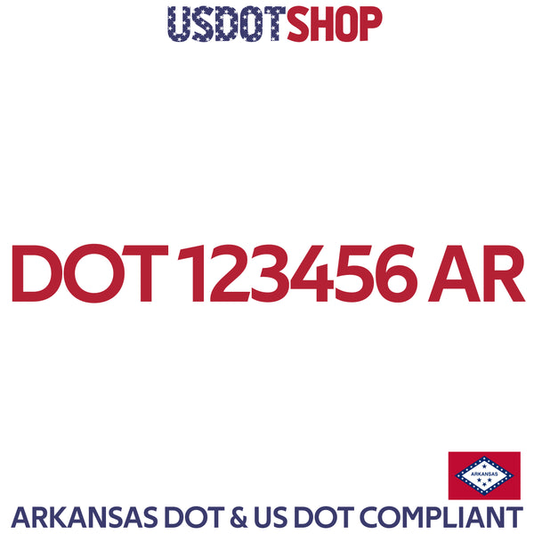 usdot decal Arkansas