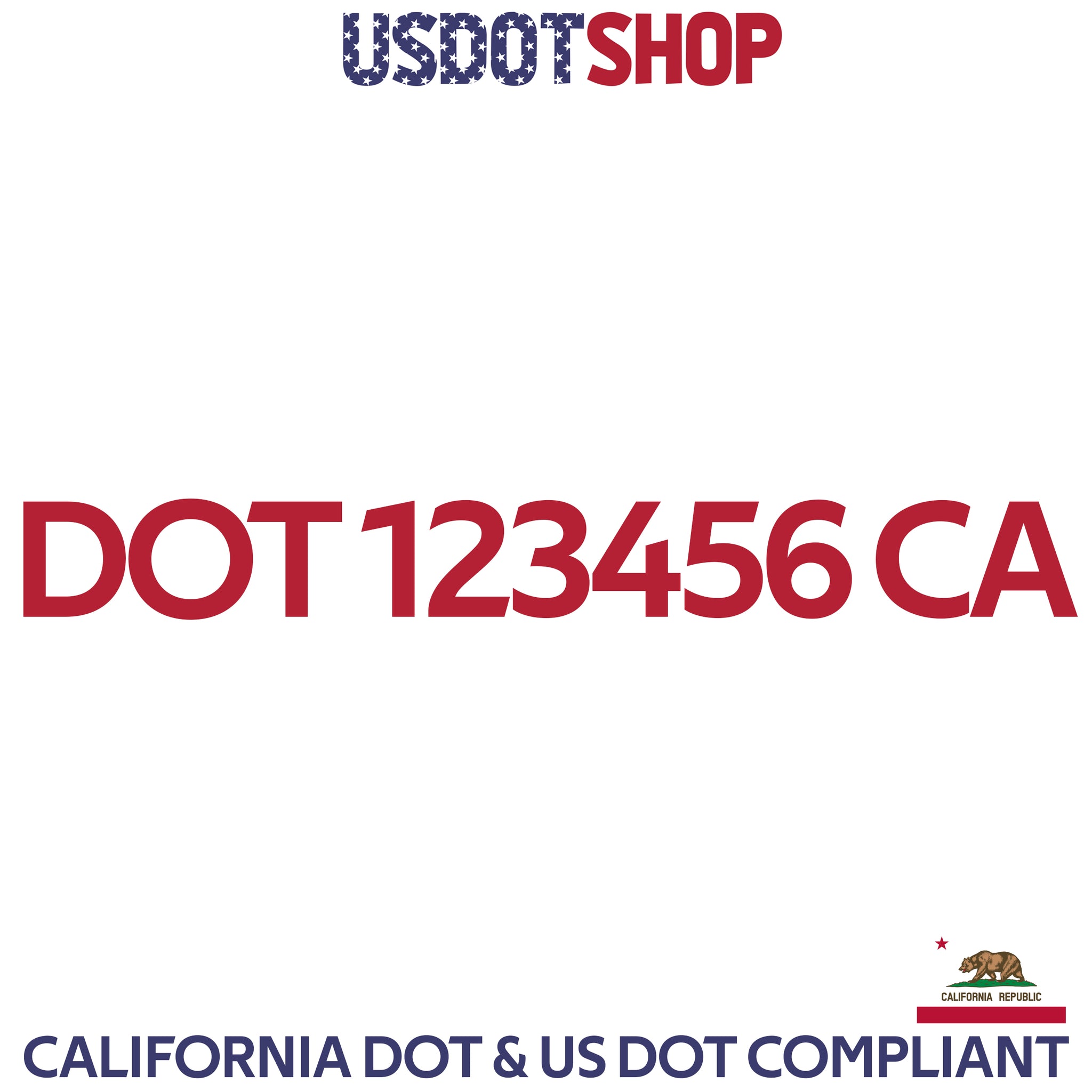 usdot decal California