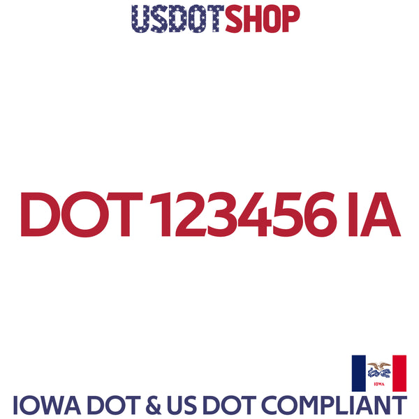 usdot decal iowa