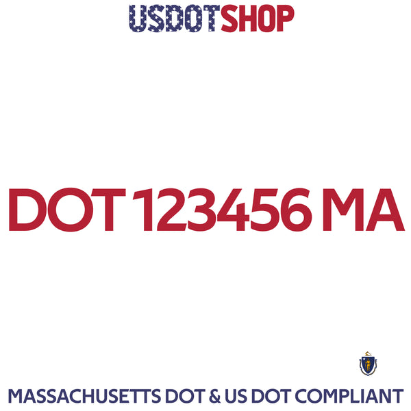 usdot decal Massachusetts