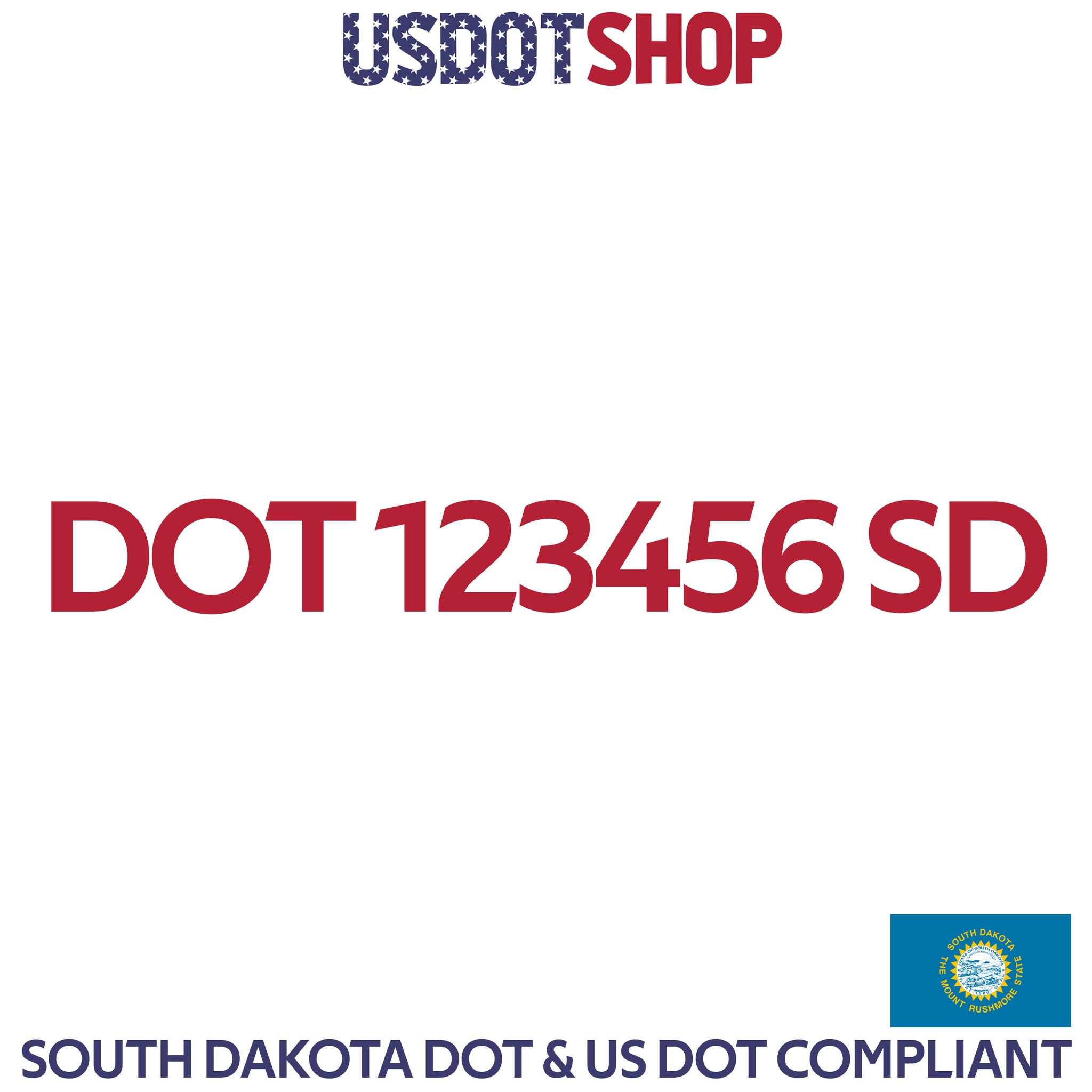 usdot decal South Dakota