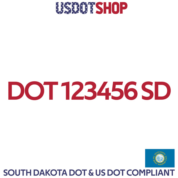 usdot decal South Dakota