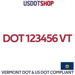 usdot decal vermont