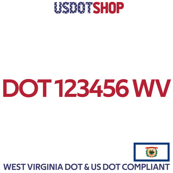 usdot decal West Virginia