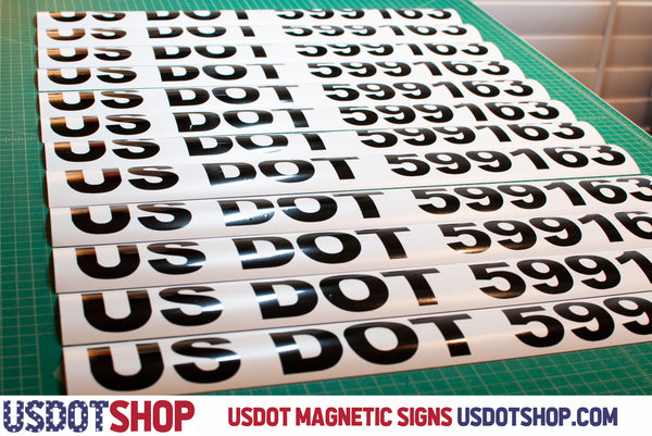 usdot number magnetic sign