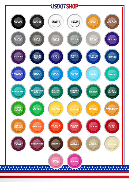 Company Name 2 Lines + 5 Location Or Regulation Numbers Truck Lettering Decal (USDOT, MC, GVW, CA), 2 Pack